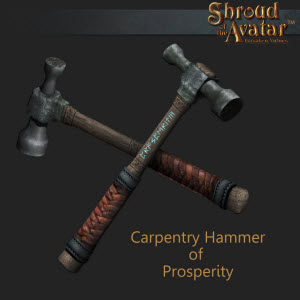 TT Shroud of the Avatar Carpentry Hammer of Prosperity
