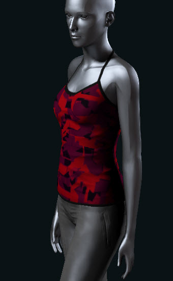 EVE Online Womens Avenue Shirt red patterned