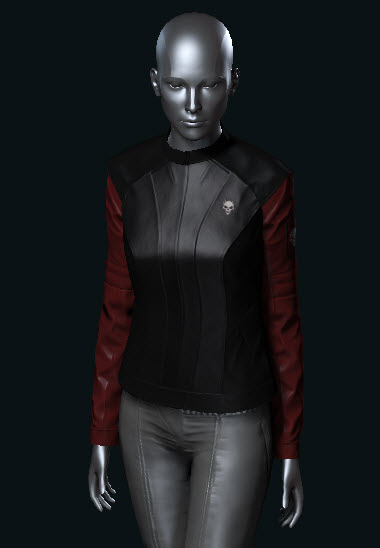 EVE Online Womens Gunner Jacket Blood Raiders black