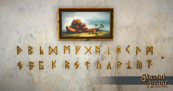 TT Shroud of the Avatar Ornate Runic Letters Set