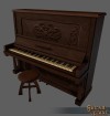Shroud of the Avatar Umber Upright Piano (digital)