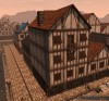 Shroud of the Avatar Wood & Plaster 4-Story with Balcony Row House (digital)
