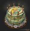 TT Shroud of the Avatar Replenishing Lord British Birthday Cake 2014