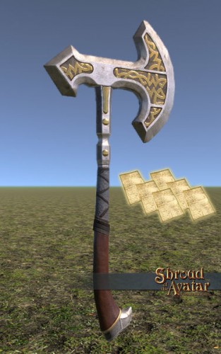 TT Shroud of the Avatar Ornate Norgard Battle Axe Pattern
