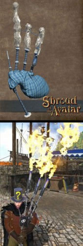 TT Shroud of the Avatar Flaming and Frozen Bagpipes Bundle