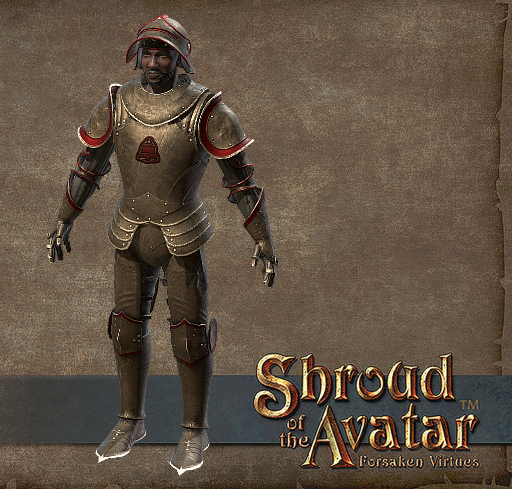 TT Shroud of The Avatar Norgard Knightly Order Plate Armor Set