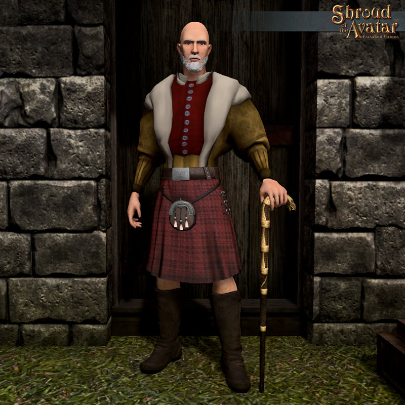 TT Shroud of the Avatar - Ornate Long Kilt
