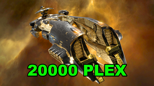 Special EVE Online 20000 Plex With Drake Gila Eagle Ishtar Raven Megathron Gilded Predator Skins