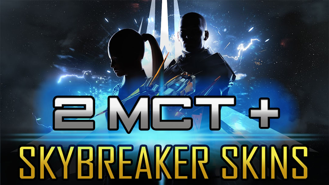 Eve Online 2X MCT - Skybreaker, Stormbringer Sponsored Security SKINs