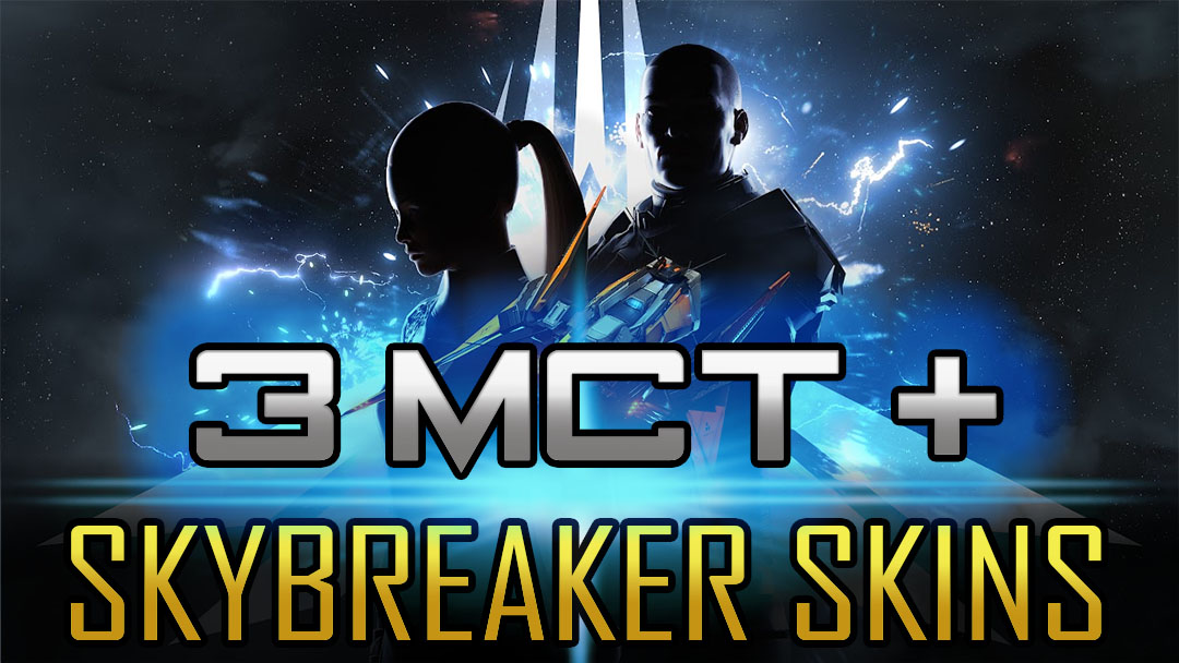 Eve Online 3X MCT -  Skybreaker, Stormbringer, Torrent Sponsored Security SKINs