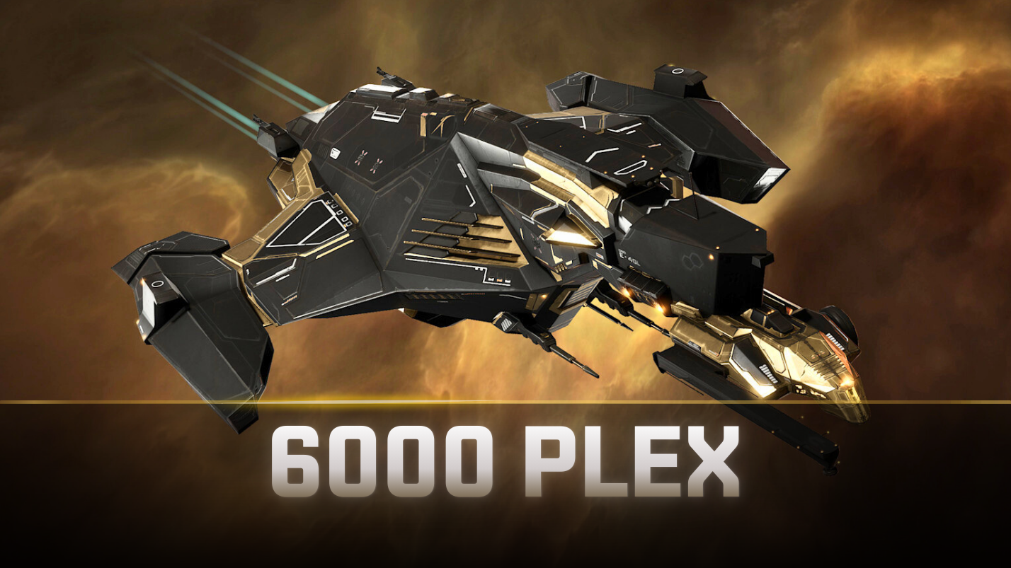 EVE Online 6000 PLEX Drake, Gila, Eagle, Ishtar Gilded Predator SKINs
