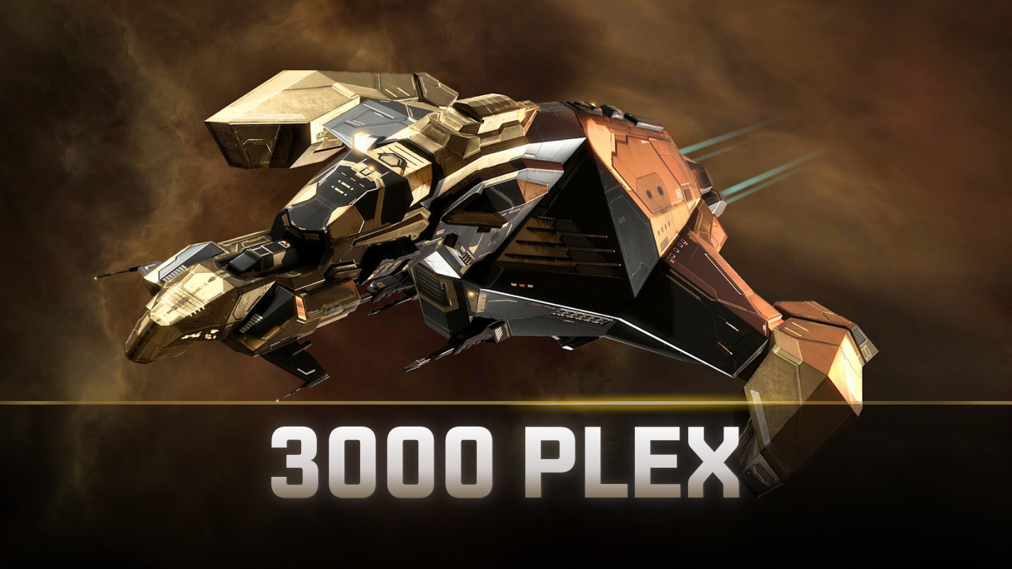 EVE Online 3000 PLEX Drake, Gila, Ishtar Gilded Predator SKINs