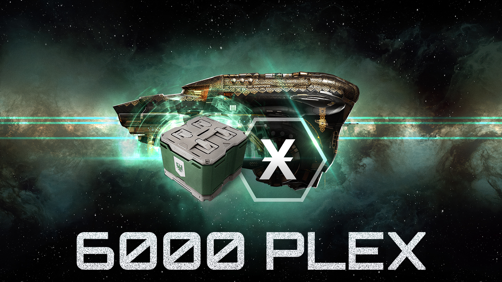 EVE Online 6000 PLEX Plus 4 Historic Gallente SKINs Crates