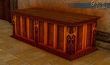 TT Shroud of the Avatar 2x Ornate Wooden Display Table